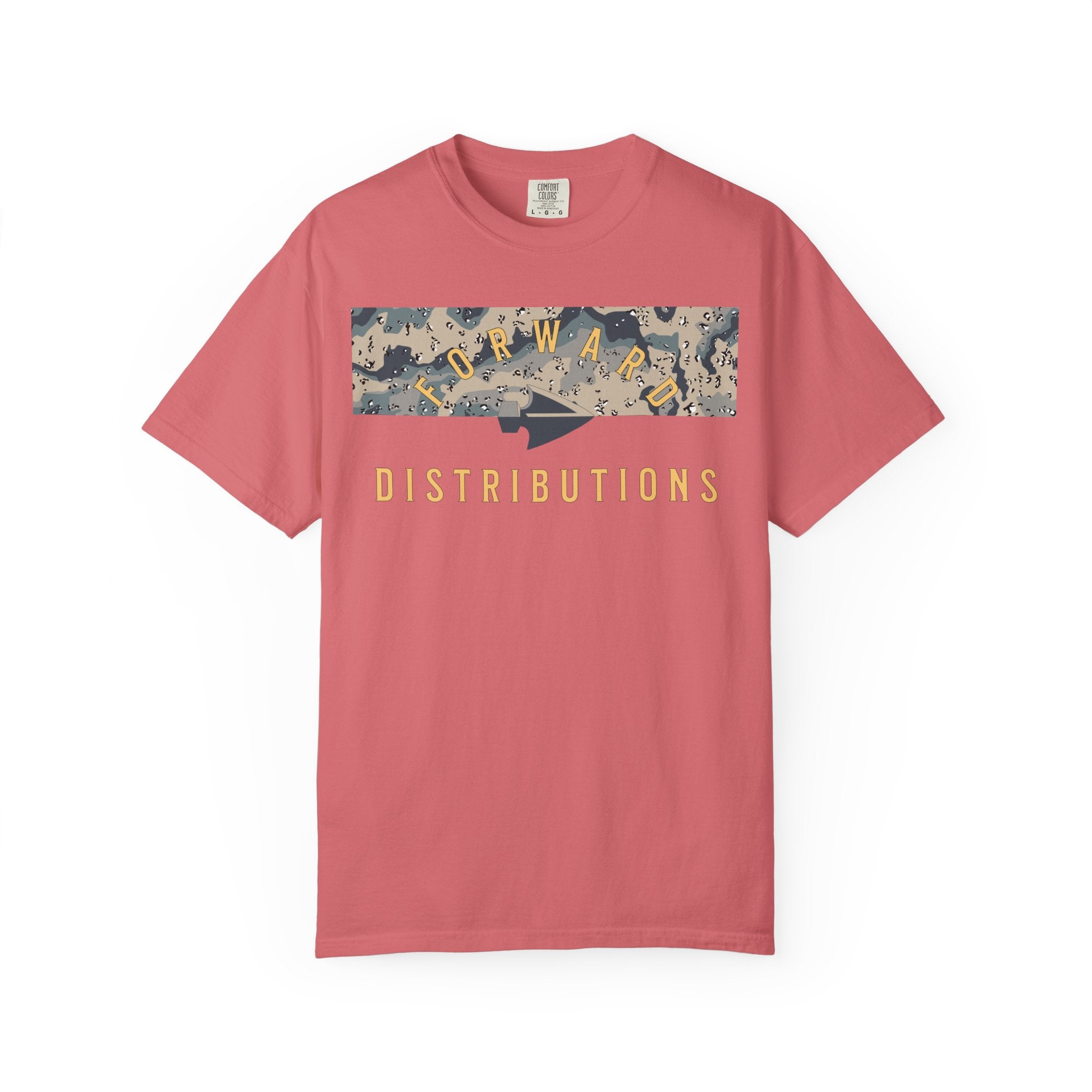 Watermelon Forward Distributions Logo T-Shirt with Polar Choc Chip Split Camo Block