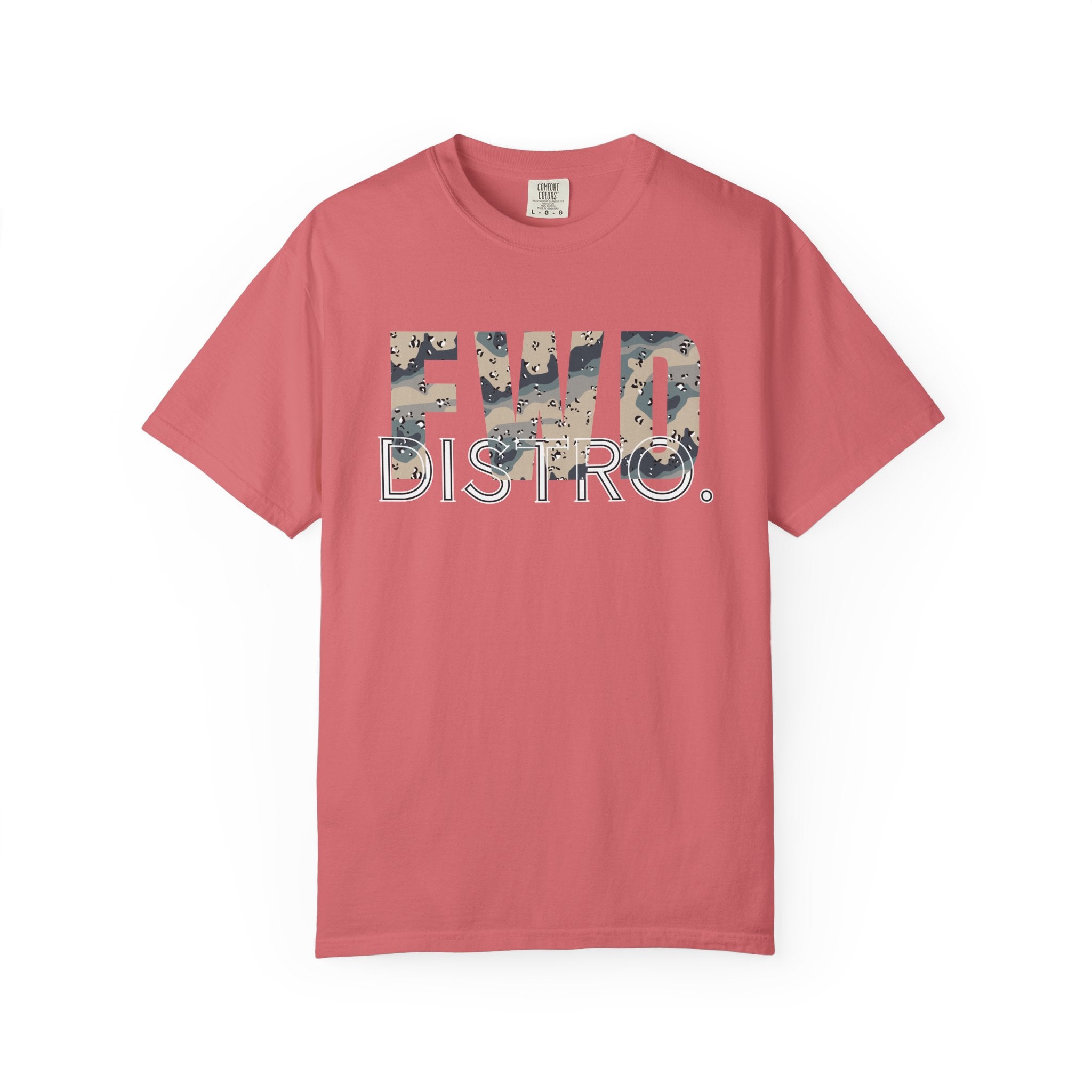 Watermelon  FWD Distro heavyweight cotton t-shirt with Polar Choc Chip camo style print and relaxed fit
