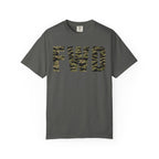 Pepper heavyweight cotton t-shirt with tiger stripe FWD logo printed on the front in classic relaxed fit design.