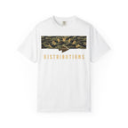 White Forward Distributions Logo T-Shirt with Tiger Stripe Split Camo Block