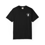 Black t-shirt with a Forward Distributions Division badge logo.