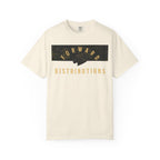 Ivory Split Camo Multicam t-shirt with Forward Distributions text, heavyweight cotton, relaxed fit, rib collar