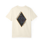 Ivory heavyweight cotton t-shirt with Fear No Terror of Night graphic featuring skull and night vision goggles design.