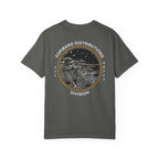 Pepper FDD Circle III t-shirt with soldier sniper graphic and Forward Distributions Division text on back