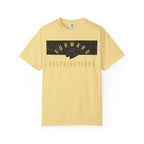 Butter Split Camo Multicam t-shirt with Forward Distributions text, heavyweight cotton, relaxed fit, rib collar