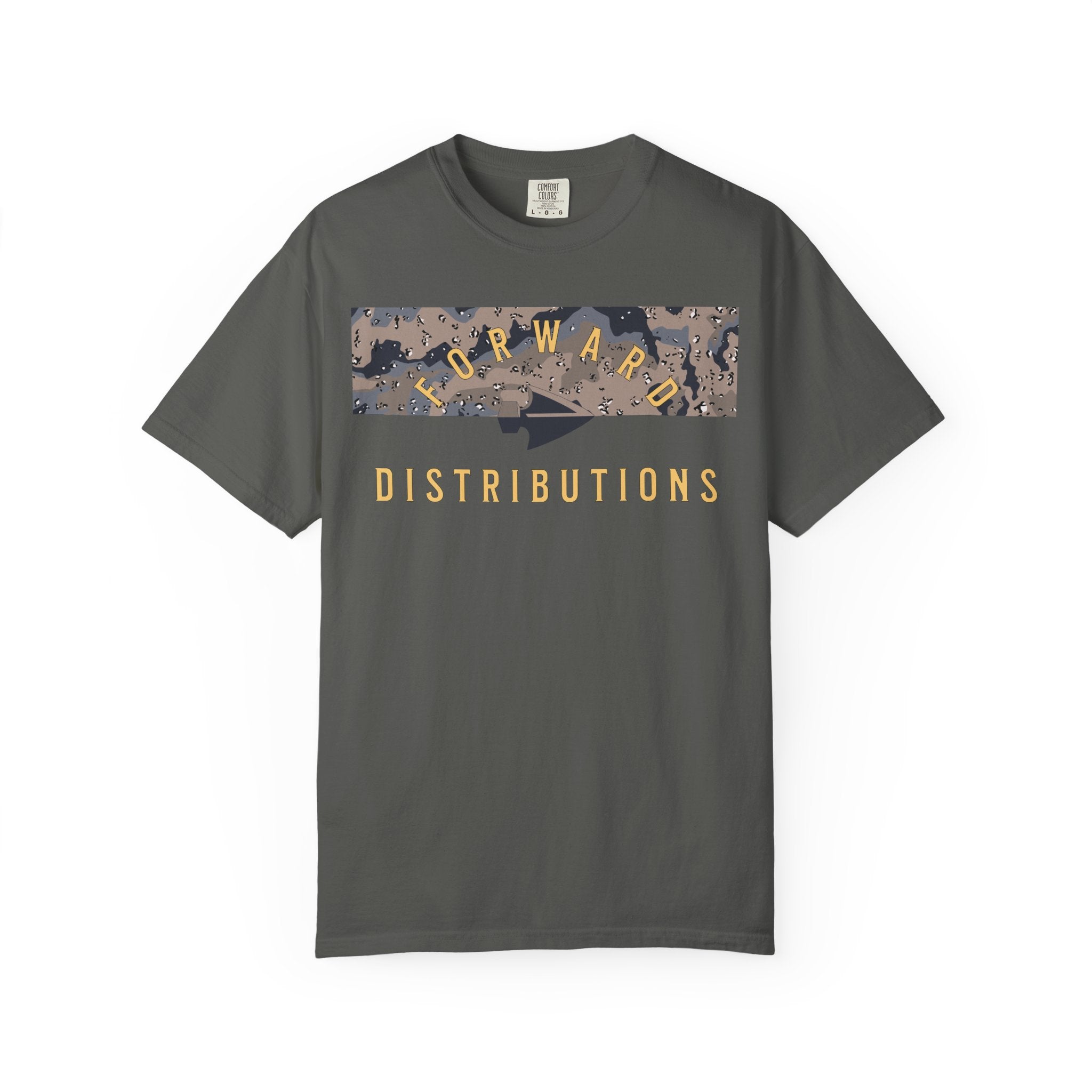 Pepper Forward Distributions Logo T-Shirt with Blueberry Chip Split Camo Block