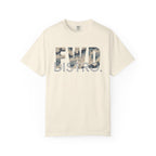 Ivory FWD Distro heavyweight cotton t-shirt with Polar Choc Chip camo style print and relaxed fit