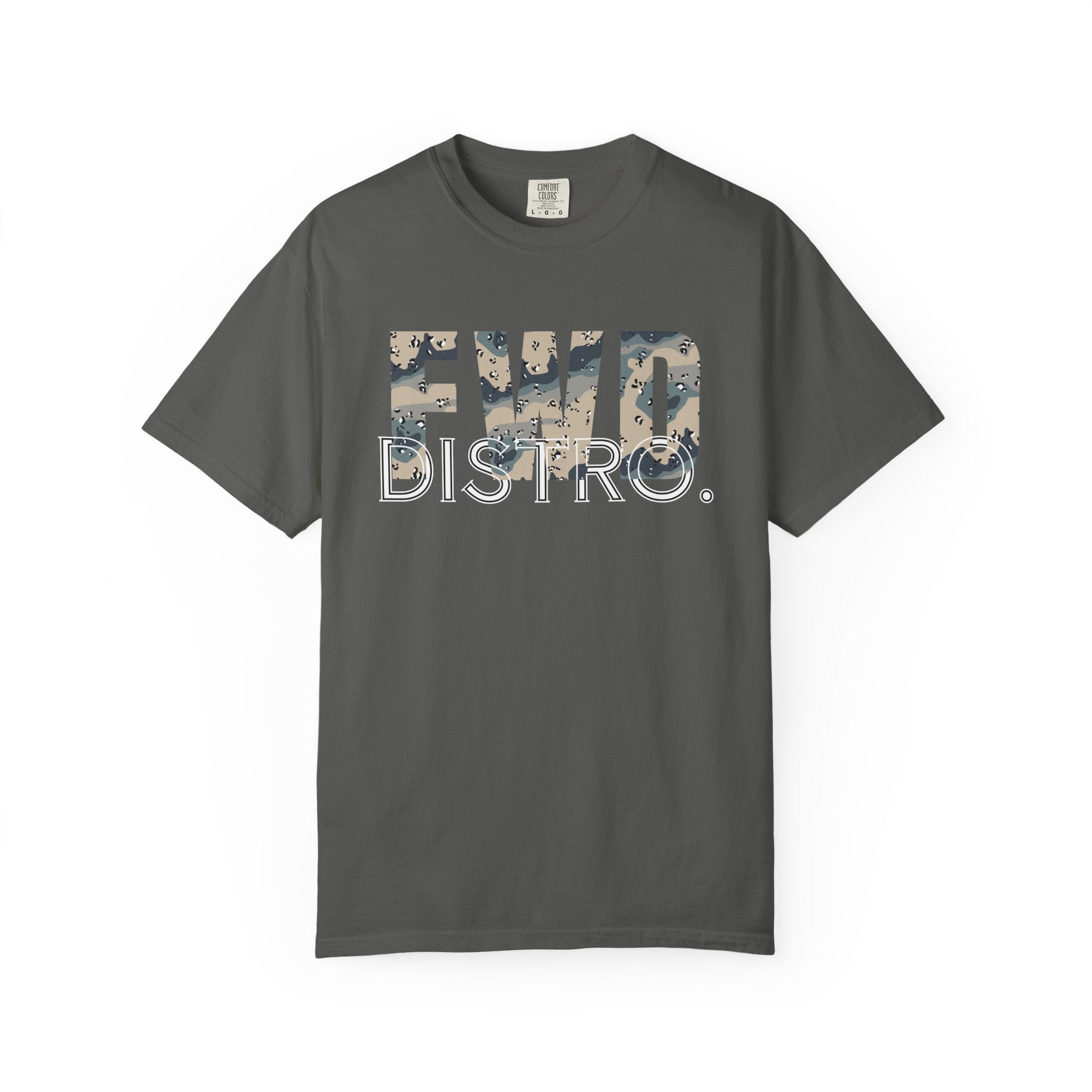 Pepper FWD Distro heavyweight cotton t-shirt with Polar Choc Chip camo style print and relaxed fit