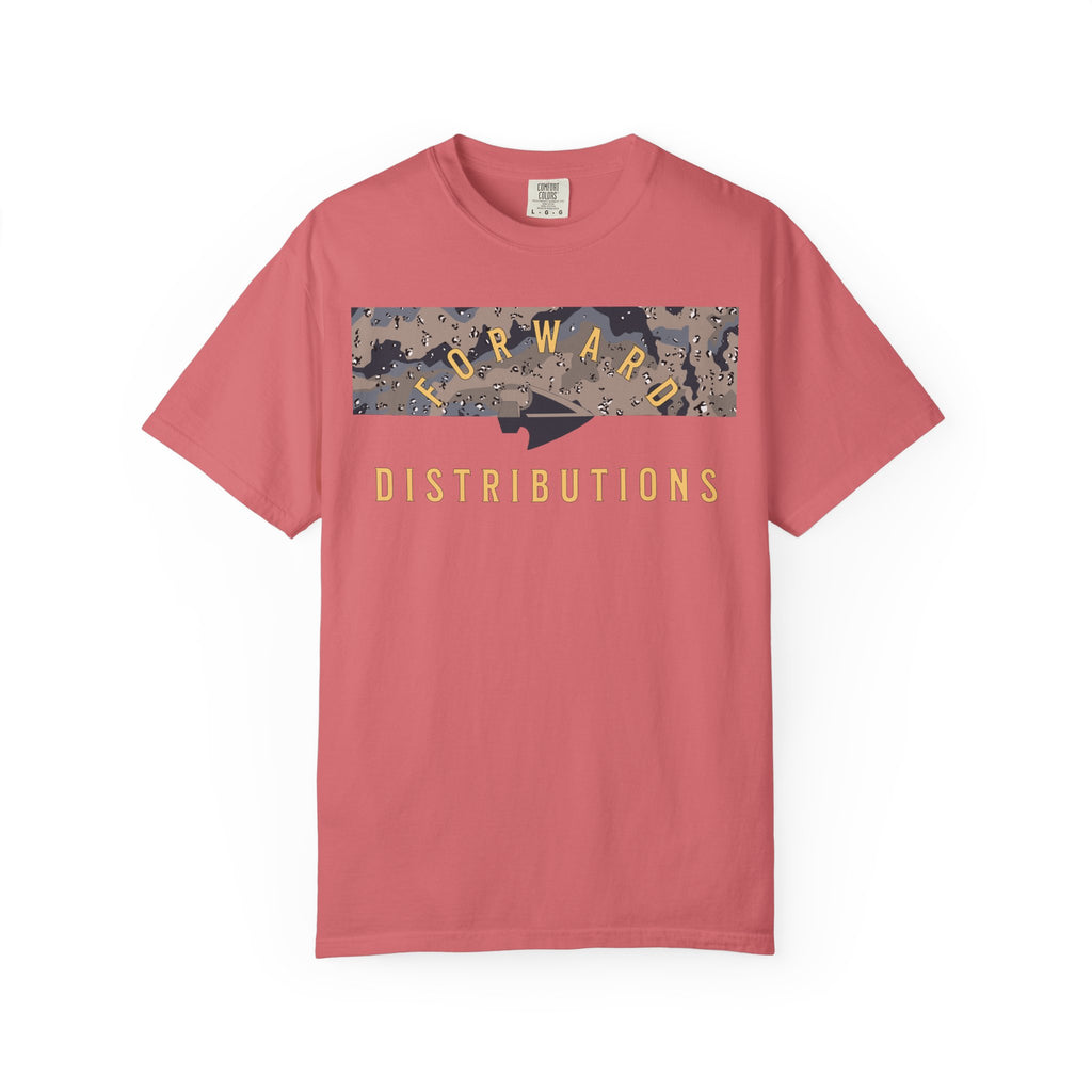 Watermelon Forward Distributions Logo T-Shirt with Blueberry Chip Split Camo Block