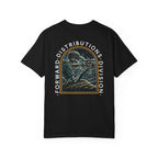 Black FDD Arch II t-shirt with a skeleton sniper design and "Forward Distributions Division" text on back.