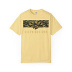 Butter Forward Distributions Logo T-Shirt with Tiger Stripe Split Camo Block