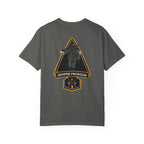 Pepper FDD Arrow II t-shirt with soldier graphic and "Semper Prorsum" text on the back, heavyweight cotton blend.