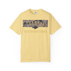 Butter Forward Distributions Logo T-Shirt with Blueberry Chip Split Camo Block