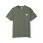 Moss Green t-shirt with a FD Arrow graphic logo.